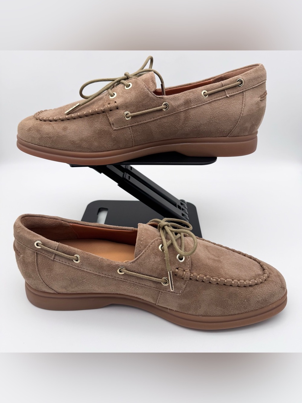 Bared Footwear Tringa Coffee Tan Suede Flat Boat Loafers Women's EU 38 US 7.5-8 - Picture 8 of 15
